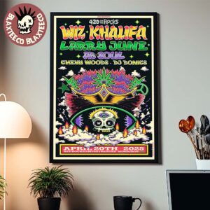 420 On The Rock Taylor Gang with Wiz Khalifa In Morrison Colorado At Red Rocks Amphitheatre On April 20 2025 Home Decor Poster Canvas