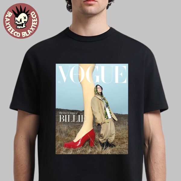 Billie Eilish For British Vogue May 2025 Issue The Rise And Reign Of Billie Magazine Cover Unisex T-Shirt