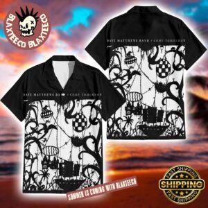 Dave Matthews Band Come Tomorrow Album Cover Black And White Button Up Summer Hawaiian Shirt 2025