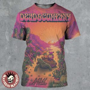 Dead And Company Weekend 4 Gig Poster Live At Sphere Las Vegas On April 24 2025 I Need A Miracle Dancing Bears Riding The Turtle All Over Print Shirt