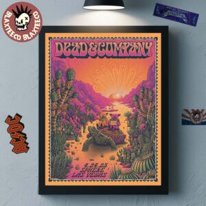 Dead And Company Weekend 4 Gig Poster Live At Sphere Las Vegas On April 24 2025 I Need A Miracle Dancing Bears Riding The Turtle Home Decor Poster Canvas