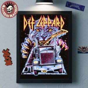 Def Leppard On Through The Night Anniversary 2025 Home Decor Poster Canvas