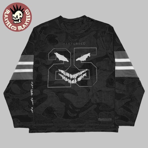 Disturbed 25 Years Of The Sickness Anniversary Tour The Face Long Sleeve T-Shirt