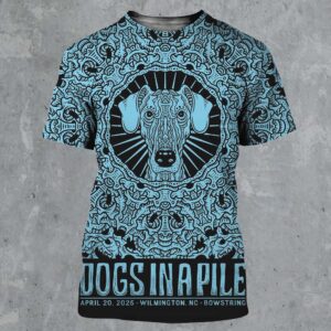 Dogs In A Pile Wilmington North Carolina Poster At Bowstring On April 20 2025 All Over Print Shirt