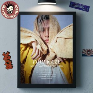 Fujjii Kaze North America Tour 2025 Tour Dates Home Decor Poster Canvas