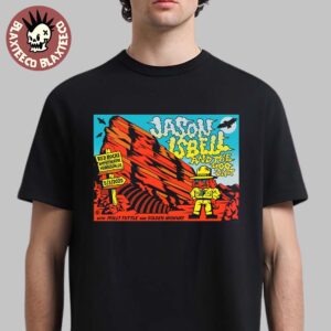 Jason Isbell And The 400 Unit Gig Poster For Show In Morrison Colorado At Red Rocks Amphitheatre On May 3 2025 Essentials T-Shirt