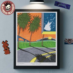 Khruangbin Gig Poster For Clearwater Florida At The BayCare Sound On April 18 2025 Wall Decor Poster Canvas