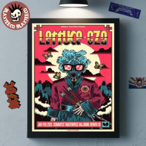Lettuce Ft GZA Wu Tang Clan Poster For Show In Denver Colorado At Cervantes Masterpiece Ballroom On July 4 2025 The Samurai Artwork Wall Decor Poster Canvas