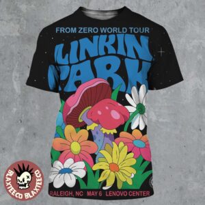Linkin Park From Zero World Tour 2025 Raleigh North Carolina Poster At Lenovo Center On May 6 2025 All Over Print Shirt