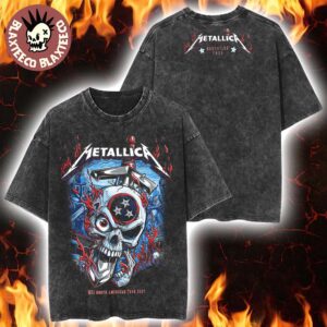 Metallica M72 Nashville Exclusive Pop Up Shop Tee At Nissan Stadium Tennessee May 1 And 3 2025 Retro Washed T-Shirt