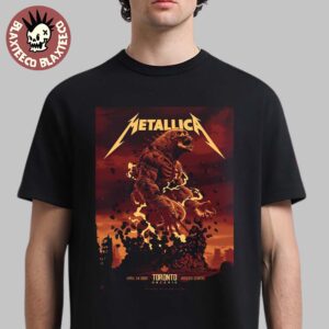 Metallica M72 Toronto Ontario Night 1 Poster At Rogers Centre Canada On April 24 2025 Met On Tour The Titan Artwork Essentials T-Shirt