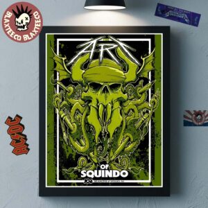 Metallica the Art Of Squindo 104 Seasons Of Metallica Art 2025 Home Decor Poster Canvas