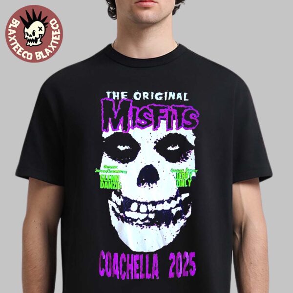 Misfits Coachella 2025 The Original Misfits The Crimson Ghost Big Face Unisex T-Shirt