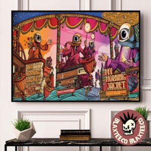 My Morning Jacket Louisville Kentucky Full Shows Combined Poster At Palace Theatre On April 25 26 2 2025 Homecoming Run Of Shows Home Decor Poster Canvas