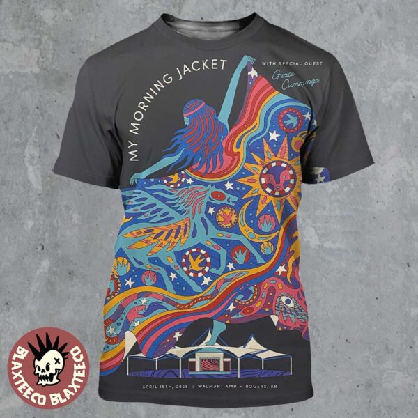 My Morning Jacket Poster For Show In Rogers Arkansas At Walmart AMP On April 15th 2025 All Over Print Shirt