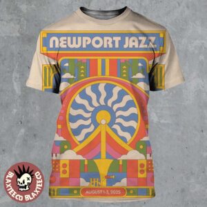 Newport Jazz Festival 2025 Official Poster In Newport Rhode Island At Fort Adams State Park On August 1-3 2025 All Over Print Shirt
