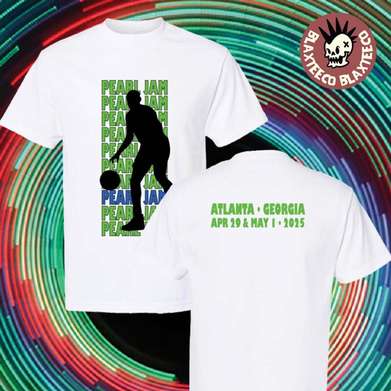 Pearl Jam Atlanta Georgia Event Dribbler Tee At USA State Farm Arena On April 29 And May 1 2025 Dark Matter World Tour 2025 Two Sided Classic T Shirt
