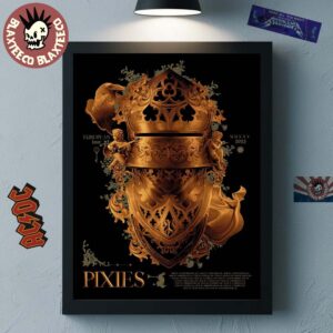 Pixies European Tour 2025 Tour Exclusive Poster With Tour Dates Home Decor Poster Canvas