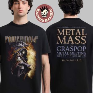 Powerwolf Holy Metal Mass at Graspop Metal Meeting 2025 On June 19 In Dessel Belgium Summer Of The Wicked 2025 Two Sided Unisex T-Shirt