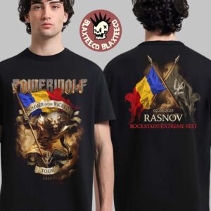 Powerwolf Summer Of The Wicked 2025 In Rasnov Romania At Rockstadt Extreme Fest On August 2 2025 Two Sided Unisex T-Shirt