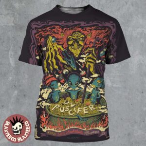 Puscifer Sessanta V2.0 Poster For Concert In Albuquerque New Mexico At Isleta Amphitheater On April 27 2025 Baba Yaga Artwork All Over Print Shirt