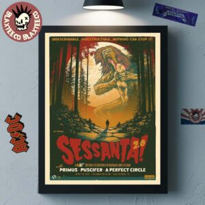 Sessanta V2.0 San Antonio Texas Concert Poster At Freeman Coliseum On April 29 2025 Indescribable Indestructible Nothing Can Stop It Home Decor Poster Canvas