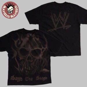 Travis Scott X WWE Wrestlemania 41 Flame Skull Meet The Rage T-Shirt