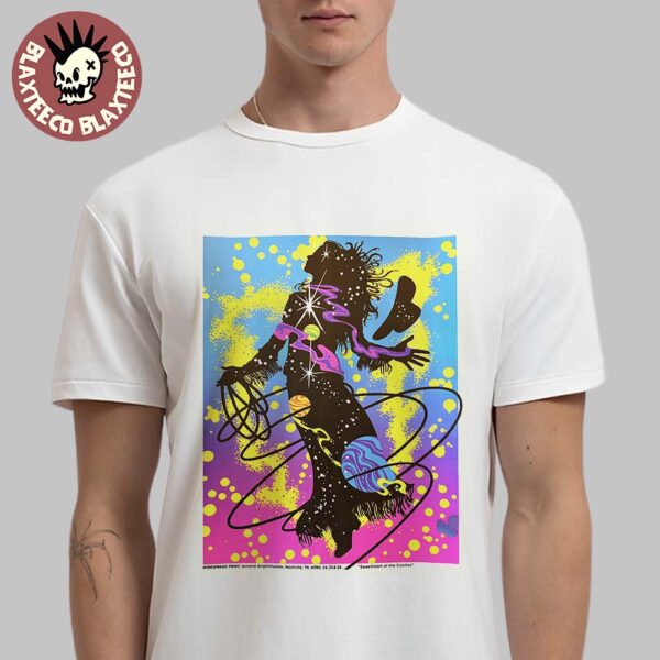 Widespread Panic Show Poster In Nashville Tennessee At Ascend Amphitheater On April 24 25 26 2025 Sweetheart Of The Cosmos Essentials T-Shirt