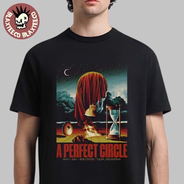 A Perfect Circle Sessanta V2.0 Event Poster For Show In Tulsa Oklahoma At Bok Center On May 1 2025 Unisex T-Shirt
