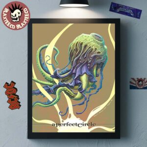 A Perfect Circle Sessanta V2.0 Exclusive Poster For Show In Rogers AR At Walmart AMP On May 2nd 2025 Poster Canvas For Home Decorations