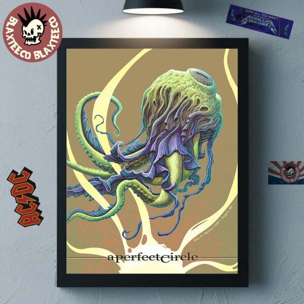 A Perfect Circle Sessanta V2.0 Exclusive Poster For Show In Rogers AR At Walmart AMP On May 2nd 2025 Poster Canvas For Home Decorations