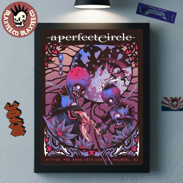 A Perfect Circle Sessanta V2.0 Holmdel New Jersey 2025 Exclusive Poster At PNC Bank Arts Center On May 17 2025 Home Decor Poster Canvas