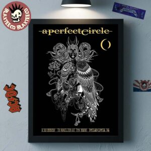 A Perfect Circle Sessanta V2.0 Philadelphia Pennsylvania 2025 Concert Poster At TD Pavilion At the Mann Center On May 15 2025 Home Decor Poster Canvas