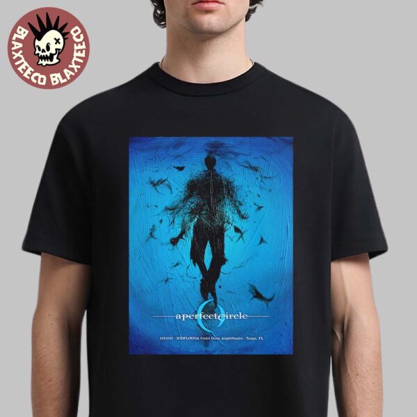 A Perfect Circle Sessanta V2.0 Tampa Florida 2025 Concert Poster At Midflorida Credit Union Amphitheatre On May 8 2025 Under The Sea Art Classic T-Shirt