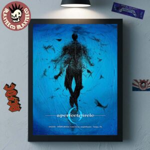 A Perfect Circle Sessanta V2.0 Tampa Florida 2025 Concert Poster At Midflorida Credit Union Amphitheatre On May 8 2025 Under The Sea Art Home Decor Poster Canvas