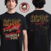 ACDC Cleveland PWR Up Tour 2025 All Roads Lead To Cleveland Demon Fire is All You Desire On May 28 2025 Two Sided Unisex T-Shirt