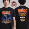 ACDC PWR Up Chicago 2025 Exclusive Tee At Soldier Field On May 24 2025 Two Sided Unisex T-Shirt
