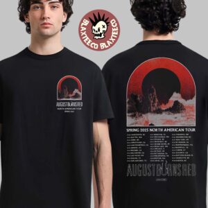 August Burns Red Spring 2025 North American Tour Mountains Tour Two Sided Unisex T-Shirt