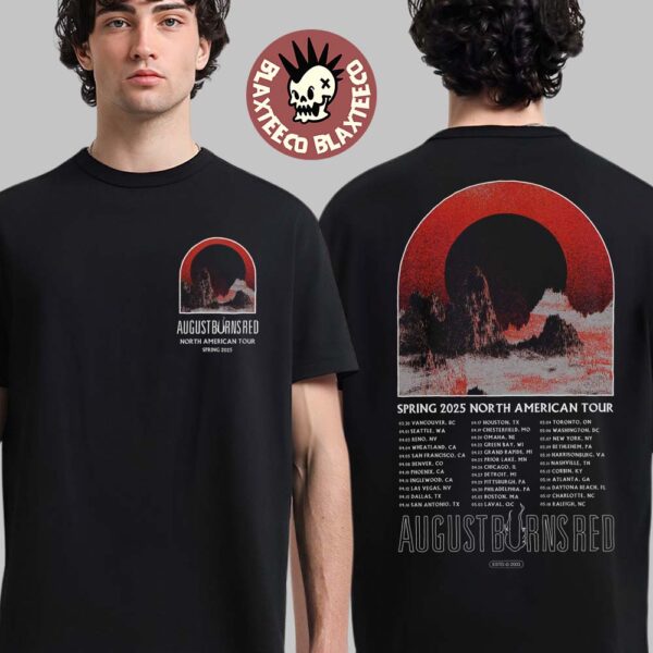 August Burns Red Spring 2025 North American Tour Mountains Tour Two Sided Unisex T-Shirt