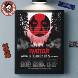 Avatar In The Airwaves USA 25 Tour Cities Dates Home Decor Poster Canvas