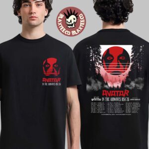 Avatar In The Airwaves USA 25 Tour Cities Dates Two Sided Unisex T-Shirt