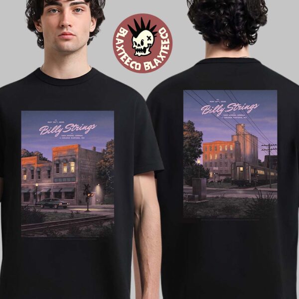 Billy Strings Grand Rapids Michigan 2025 Night 1 And 2 Combined Venue Poster At Van Andel Arena On May 30 And 31 2025 Two Sided Unisex T-Shirt