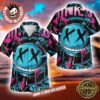 Blink 182 Graffiti Punk Rock Symbols All Over Print Summer 2025 Hawaiian Shirt