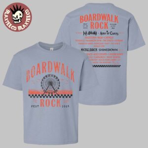 Boardwalk Rock 2025 Ocean City MD On May 17-18 2025 Ferris Wheel Lineup Tee
