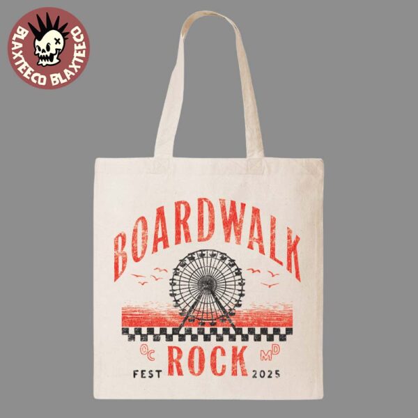 Boardwalk Rock 2025 Ocean City MD On May 17-18 2025 Ferris Wheel Tote Bag