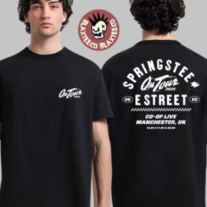Bruce Springsteen And E Street Band On Tour 2025 Manchester UK At Co-op Live On May 14 17 And 20 2025 Two Sided Unisex T-Shirt