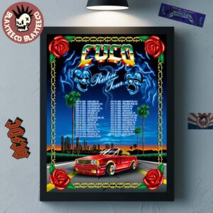 CUCO Ridin’ Tour 2025 North American Schedule Cities Dates Home Decor Poster Canvas