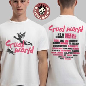 Cruel World Festival 2025 Cherubs Lineup Two Sided Print T-Shirt