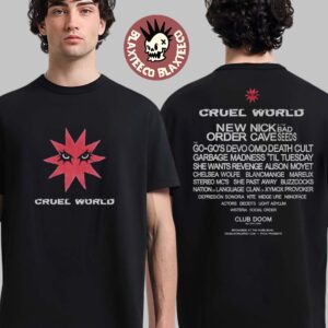 Cruel World Festival 2025 Rage Lineup Two Sided Unisex T-Shirt