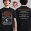 Metallica M72 Landover 2025 Pop Up Shop Tee For Landover Maryland At Northwest Stadium On May 28 2025 Washington Commanders Skull With Helmet Art Two Sided T-Shirt
